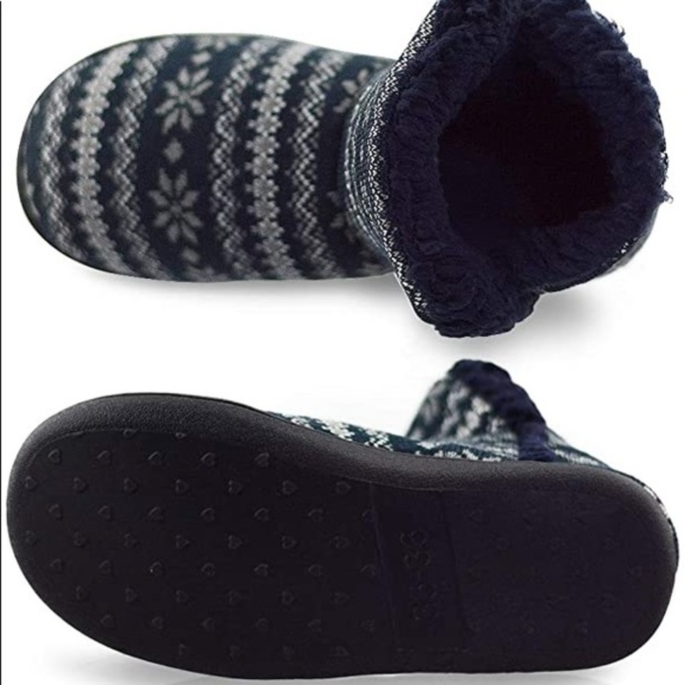 New Women's Plush Lining Fuzzy Fur Slippers - Picture 3 of 5